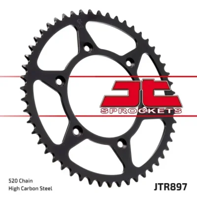 Zębatka tylna stalowa JT R897-4, 4Z, rozmiar 52 Zębatka tylna stalowa JT R897-4, 4Z, rozmiar 52