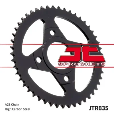 Zębatka tylna stalowa JT R835-45, 45Z, rozmiar 428 Zębatka tylna stalowa JT R835-45, 45Z, rozmiar 428