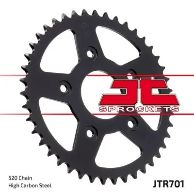 Zębatka tylna stalowa JT R701-40, 40Z, rozmiar 520 Zębatka tylna stalowa JT R701-40, 40Z, rozmiar 520