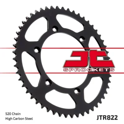 Zębatka tył stalowa JT , 43z rozmiar 520 (JTR822.43) Zębatka tył stalowa JT , 43z rozmiar 520 (JTR822.43)