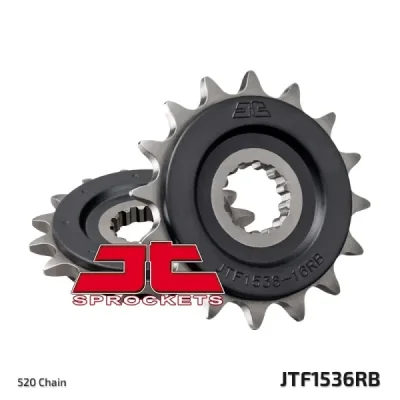 Zębatka przednia JT F1536-16RB, 16Z, rozmiar 520 z tłumikiem Zębatka przednia JT F1536-16RB, 16Z, rozmiar 520 z tłumikiem