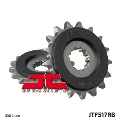 Zębatka przednia JT F517-17RB, 17Z, rozmiar 530 z tłumikiemAlternatywnie: 7262827 Zębatka przednia JT F517-17RB, 17Z, rozmiar 530 z tłumikiemAlternatywnie: 7262827