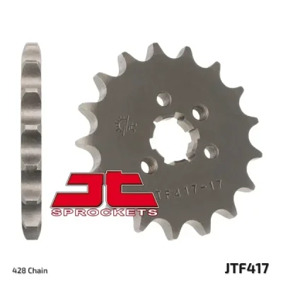Zębatka przednia JT F417-13, 13Z, rozmiar 428 Zębatka przednia JT F417-13, 13Z, rozmiar 428