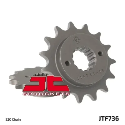 Zębatka przednia JT F736-15, 15Z, rozmiar 520 Zębatka przednia JT F736-15, 15Z, rozmiar 520