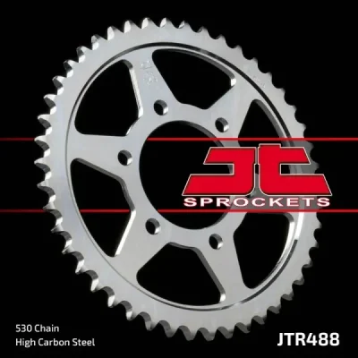 Zębatka tylna stalowa JT R488-40, 40Z, rozmiar 530 Zębatka tylna stalowa JT R488-40, 40Z, rozmiar 530