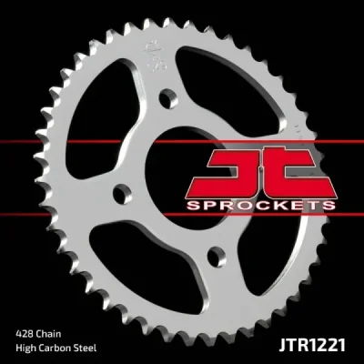Zębatka tył stalowa JT , 44z rozmiar 428 (JTR1221.44) Zębatka tył stalowa JT , 44z rozmiar 428 (JTR1221.44)