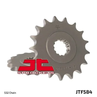 Zębatka przód JT , 17z rozmiar 532 (JTF584.17) Zębatka przód JT , 17z rozmiar 532 (JTF584.17)