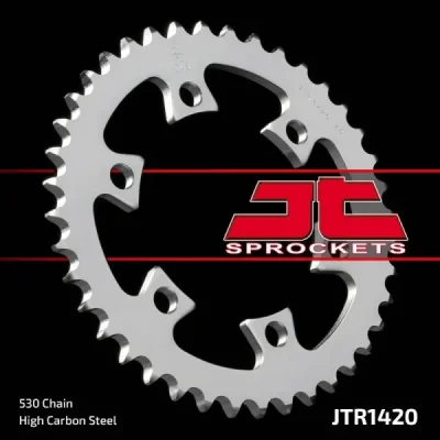 Zębatka tył stalowa JT , 40z rozmiar 530 (JTR1421.40) Zębatka tył stalowa JT , 40z rozmiar 530 (JTR1421.40)