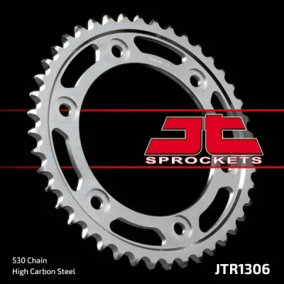 Zębatka tył stalowa JT , 42z rozmiar 530 (JTR1306.42) Zębatka tył stalowa JT , 42z rozmiar 530 (JTR1306.42)