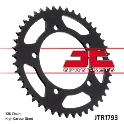 Zębatka tył stalowa JT , 45z rozmiar 520 (JTR1793.45) Zębatka tył stalowa JT , 45z rozmiar 520 (JTR1793.45)