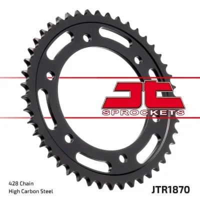 Zębatka tylna stalowa JT R1870-44, 44Z, rozmiar 428 Zębatka tylna stalowa JT R1870-44, 44Z, rozmiar 428