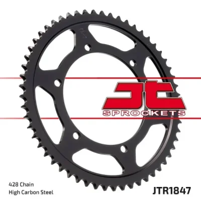 Zębatka tył stalowa JT , 57z rozmiar 428 (JTR1847.57) Zębatka tył stalowa JT , 57z rozmiar 428 (JTR1847.57)