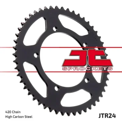 Zębatka tył stalowa JT , 50z rozmiar 420 (JTR24.50) Zębatka tył stalowa JT , 50z rozmiar 420 (JTR24.50)