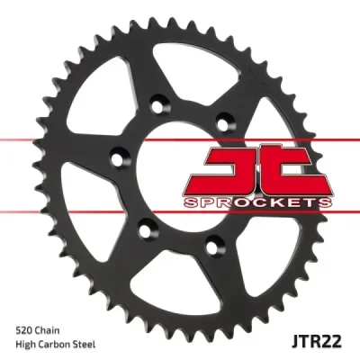 Zębatka tył stalowa JT , 45z rozmiar 520 (JTR22.45) Zębatka tył stalowa JT , 45z rozmiar 520 (JTR22.45)