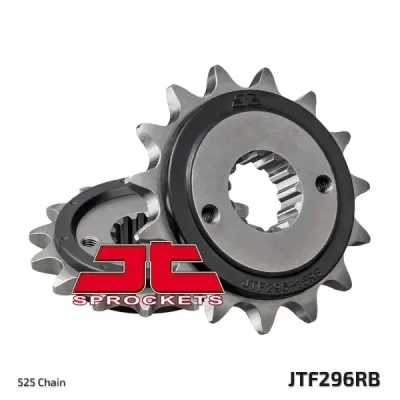 Zębatka przednia JT F296-15RB, 15Z, rozmiar 525 z tłumikiemAlternatywnie: 7260078 Zębatka przednia JT F296-15RB, 15Z, rozmiar 525 z tłumikiemAlternatywnie: 7260078