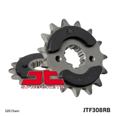 Zębatka przednia JT F308-15RB, 15Z, rozmiar 520 z tłumikiemAlternatywnie: 7260169 Zębatka przednia JT F308-15RB, 15Z, rozmiar 520 z tłumikiemAlternatywnie: 7260169