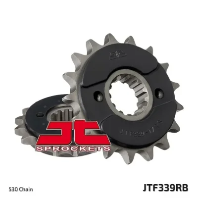 Zębatka przednia JT F339-16RB, 16Z, rozmiar 530 z tłumikiemAlternatywnie: 7262074 Zębatka przednia JT F339-16RB, 16Z, rozmiar 530 z tłumikiemAlternatywnie: 7262074