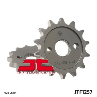 Zębatka przód JT , 15z rozmiar 428 (JTF1257.15) Zębatka przód JT , 15z rozmiar 428 (JTF1257.15)