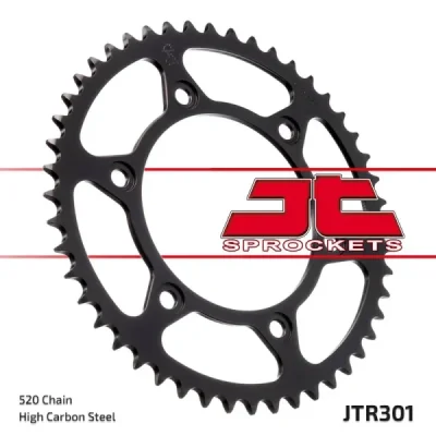 Zębatka tył stalowa JT , 48z rozmiar 520 (JTR301.48) Zębatka tył stalowa JT , 48z rozmiar 520 (JTR301.48)