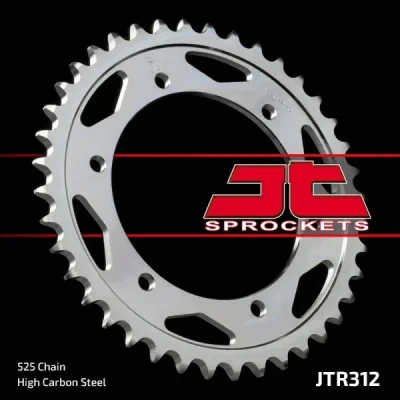 Zębatka tył stalowa JT , 40z rozmiar 525 (JTR312.40) Zębatka tył stalowa JT , 40z rozmiar 525 (JTR312.40)
