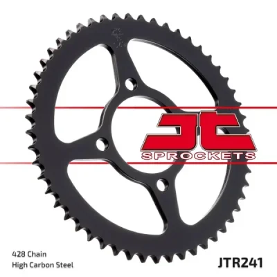 Zębatka tył stalowa JT , 53z rozmiar 428 (JTR241.53) Zębatka tył stalowa JT , 53z rozmiar 428 (JTR241.53)