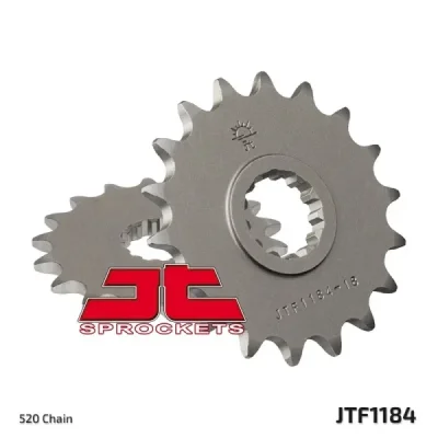 Zębatka przód JT , 18z rozmiar 520 (JTF1184.18) Zębatka przód JT , 18z rozmiar 520 (JTF1184.18)