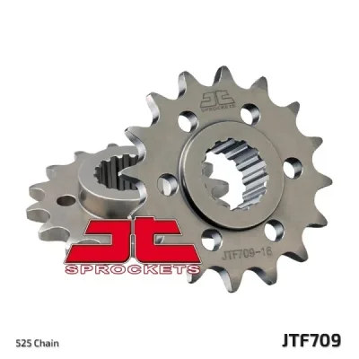 Zębatka przód JT , 16z rozmiar 525 (JTF709.16) Zębatka przód JT , 16z rozmiar 525 (JTF709.16)
