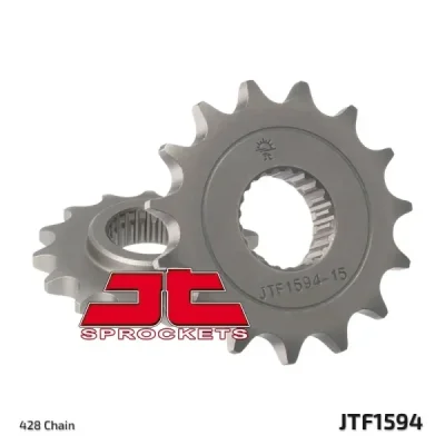 Zębatka przód JT , 15z rozmiar 428 (JTF1594.15) Zębatka przód JT , 15z rozmiar 428 (JTF1594.15)