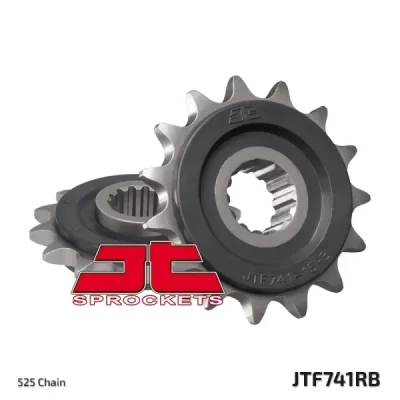 Zębatka przednia JT F741-15RB, 15Z, rozmiar 525 z tłumikiemAlternatywnie: 7260920 Zębatka przednia JT F741-15RB, 15Z, rozmiar 525 z tłumikiemAlternatywnie: 7260920