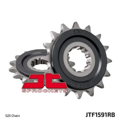 Zębatka przednia JT F1591-16RB, 16Z, rozmiar 525 z tłumikiemAlternatywnie: 7261415 Zębatka przednia JT F1591-16RB, 16Z, rozmiar 525 z tłumikiemAlternatywnie: 7261415