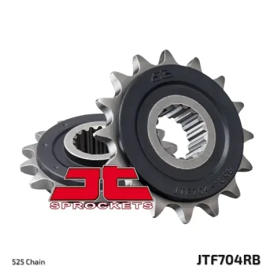 Zębatka przednia JT F704-16RB, 16Z, rozmiar 525 z tłumikiemAlternatywnie: 7263247 Zębatka przednia JT F704-16RB, 16Z, rozmiar 525 z tłumikiemAlternatywnie: 7263247