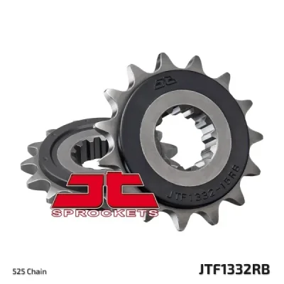 Zębatka przednia JT F1332-15RB, 15Z, rozmiar 525 z tłumikiemAlternatywnie: 7262942 Zębatka przednia JT F1332-15RB, 15Z, rozmiar 525 z tłumikiemAlternatywnie: 7262942