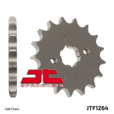 Zębatka przednia JT F1264-17, 17Z, rozmiar 428 Zębatka przednia JT F1264-17, 17Z, rozmiar 428