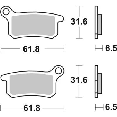 Klocki hamulcowe SBS  Offroad Racing Sinter (783RSI)