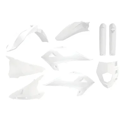 Zestaw plastików Body Kit Polisport Gas Gas EC 250 300 18-20 Rieju MR 250 300 21 biały (91031)