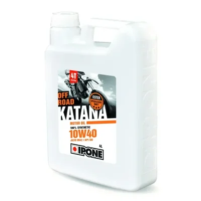 Olej silnikowy Katana MA2 10W40 ester syntetyk 4L off road - Ipone Olej silnikowy Katana MA2 10W40 ester syntetyk 4L off road - Ipone