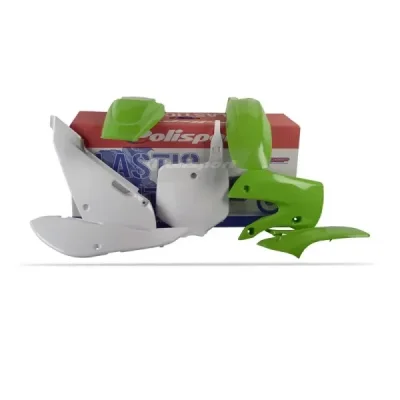Zestaw plastików Body Kit Polisport zielono biały (90162) Zestaw plastików Body Kit Polisport zielono biały (90162)