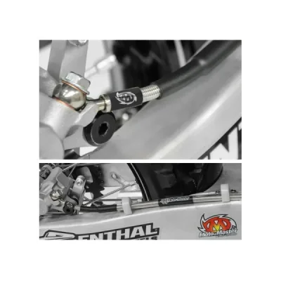 Przewód hamulcowy w stalowym oplocie tył KTM/Husqvarna/Gas Gas Moto-Master Przewód hamulcowy w stalowym oplocie tył KTM/Husqvarna/Gas Gas Moto-Master