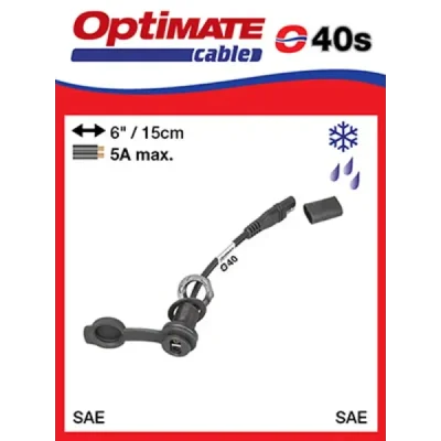Przewód z wtyczką SAE pasuje do Harley Davidson Optimate - O40S Przewód z wtyczką SAE pasuje do Harley Davidson Optimate - O40S