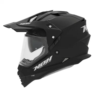 Kask dual-sport N312 Solid czarny mat L z szybką i blendą - NOX Kask dual-sport N312 Solid czarny mat L z szybką i blendą - NOX