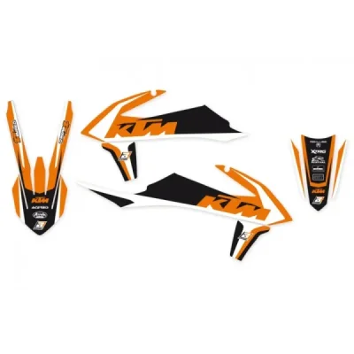 Blackbird Komplet Naklejek (Oklein) Ktm Sx/Sx-F '19-'22, Exc/Exc-F '20-'23 Dream 4 Pomarańczowy Czarny