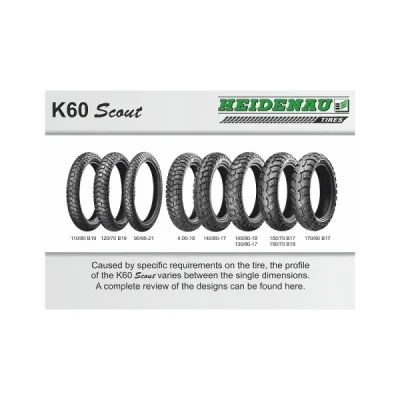 Opona Heidenau K60 Scout 4.00-18 64T Tył TT DOT 04/2025