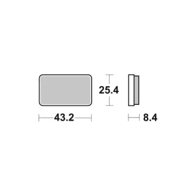 Klocki hamulcowe SBS 827ATS Off-Road sinter złoty - 827ATS