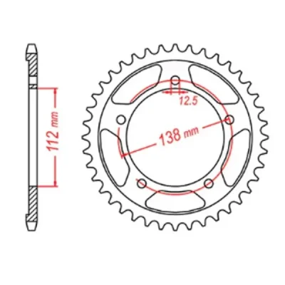 Mtx Parts Zębatka Tylna 408 43 Honda Cbr 600F '91-'96, Cbf 1000 '06-'10 (Sc58) (Jtr302.43) (Łańc. 530) Mtx Parts Zębatka Tylna 408 43 Honda Cbr 600F '91-'96, Cbf 1000 '06-'10 (Sc58) (Jtr302.43) (Łańc. 530)