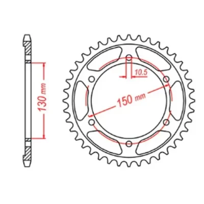 Mtx Parts Zębatka Tylna 300 42 Yamaha Tdm 900 '02-'13 (Jtr300.42) (Łańc. 525) Mtx Parts Zębatka Tylna 300 42 Yamaha Tdm 900 '02-'13 (Jtr300.42) (Łańc. 525)