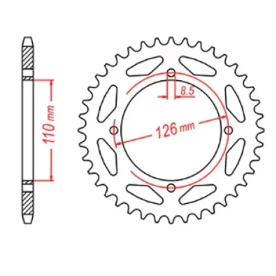 Mtx Parts Zębatka Tylna 4418 47 Kawasaki Kx 65 '02-'20 (Jtr1465.47) (Łańc. 420) Mtx Parts Zębatka Tylna 4418 47 Kawasaki Kx 65 '02-'20 (Jtr1465.47) (Łańc. 420)
