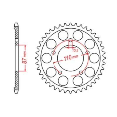 Mtx Parts Zębatka Tylna 828 48 Suzuki Gsf 650 Bandit 07-15, Gsx 650 F 08-15 (Jtr807.48) (Łańc. 525) Mtx Parts Zębatka Tylna 828 48 Suzuki Gsf 650 Bandit 07-15, Gsx 650 F 08-15 (Jtr807.48) (Łańc. 525)
