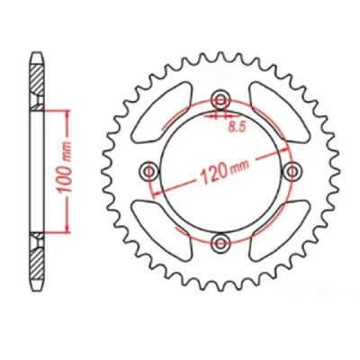 Mtx Parts Zębatka Tylna 798 48 Suzuki Rm 80/85, Yamaha Yz 80/85 '93-'14 (Jtr798.48) (Łańc. 428) Mtx Parts Zębatka Tylna 798 48 Suzuki Rm 80/85, Yamaha Yz 80/85 '93-'14 (Jtr798.48) (Łańc. 428)