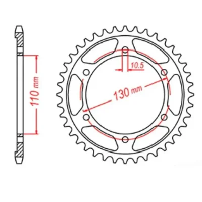 Mtx Parts Zębatka Tylna 241 47 Yamaha R1 '09-'14, Fz6 '04-'09, R6 '03-'10 (+1) (Jtr479.47) (Łańc. 530) Mtx Parts Zębatka Tylna 241 47 Yamaha R1 '09-'14, Fz6 '04-'09, R6 '03-'10 (+1) (Jtr479.47) (Łańc. 530)