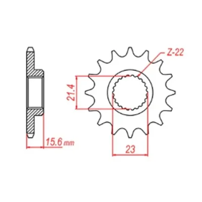 Mtx Parts Zębatka Przednia 441 15 Yamaha Xt 600 '89-'98, Xtz 660 '91-'98 (Jtf577.15) (Łańc. 520) Mtx Parts Zębatka Przednia 441 15 Yamaha Xt 600 '89-'98, Xtz 660 '91-'98 (Jtf577.15) (Łańc. 520)